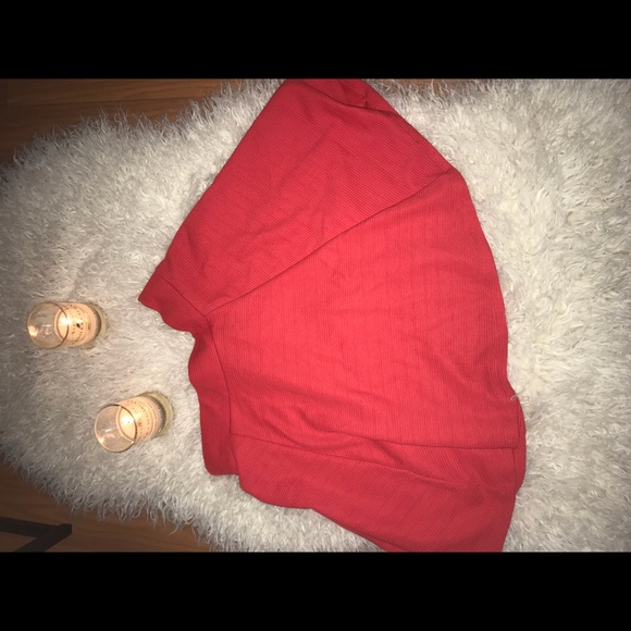 Bright red Express skirt size small pre-loved - Picture 2 of 5